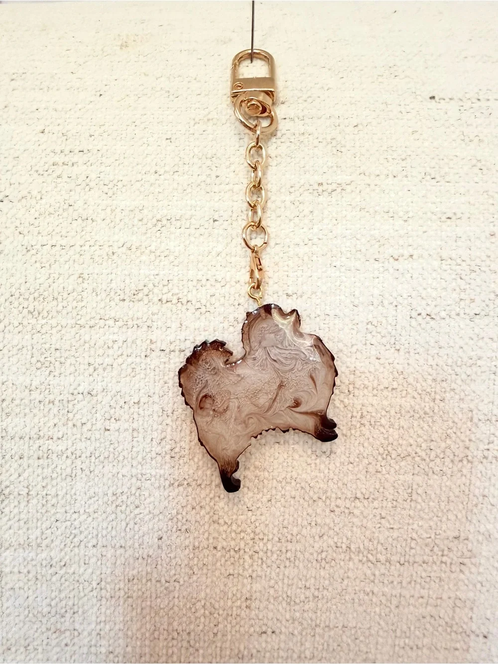 Pomeranian Bag Charm – Handmade